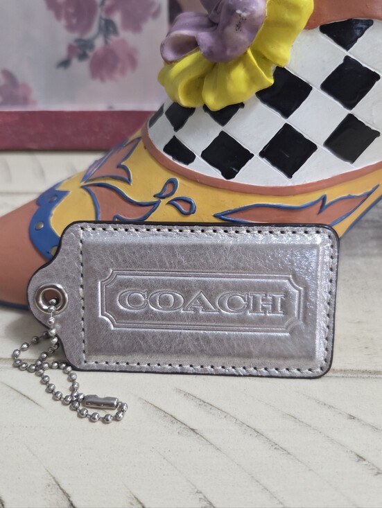 Coach Accessories - Coach creed XL oversized hangtag charm, EUC